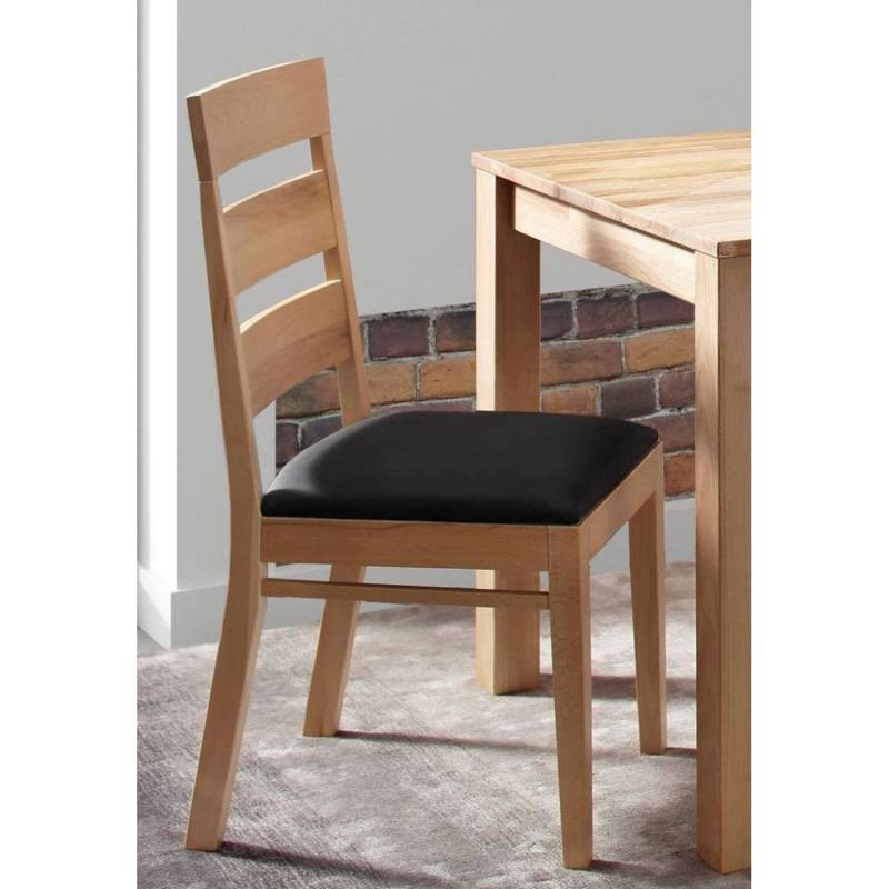 home24 Esszimmerstuhl Pallud II 2er-Set 42 x 90 x 55cm Braun von home24