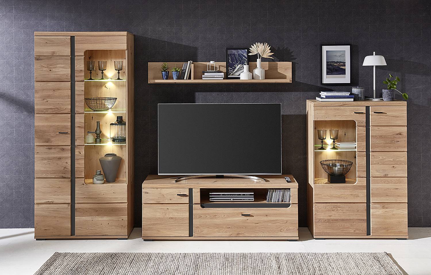 Beleuchtetes Highboard Carrois von Naturoo