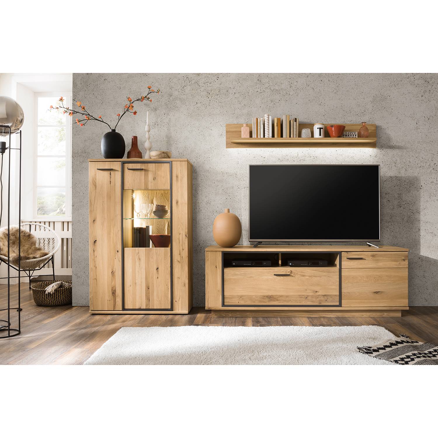home24 Highboard 90 x 142 x 37cm Braun home24 Highboard 90 x 142 x 37cm Braun von home24