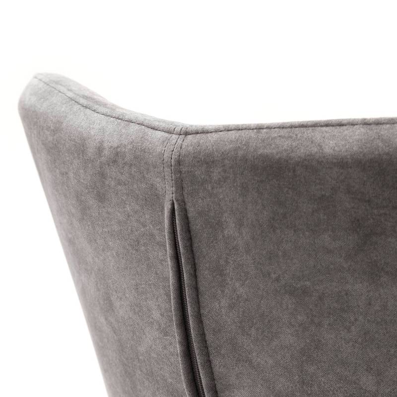 home24 Polsterstuhl Mettray 2er-Set 58 x 88 x 67cm Grau/Hellgrau von home24