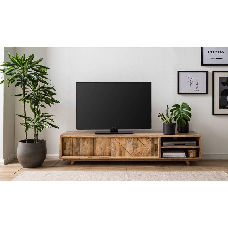 home24 TV-Lowboard Ambalat Massivholz Mango, lackiert Braun/Mango 180 x 41 x 40cm home24 TV-Lowboard Ambalat Massivholz Mango, lackiert Braun/Mango 180 x 41 x 40cm von home24