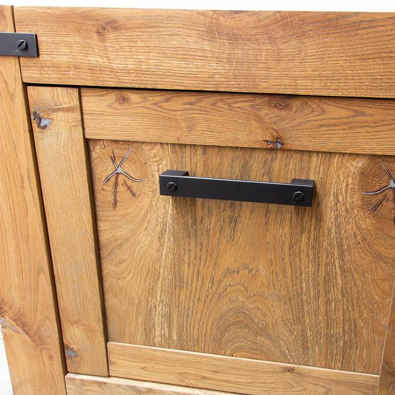 home24 TV-Lowboard Front: Massivholz Eiche, geölt Korpus: Spanplatte, foliert Braun 198 x 63 x 45cm home24 TV-Lowboard Front: Massivholz Eiche, geölt Korpus: Spanplatte, foliert Braun 198 x 63 x 45cm von home24