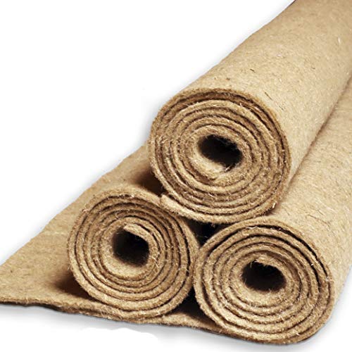 Natursache I Hanfmatte - Abdeckmatte (100x50x0,5cm) für Abfälle im Wurmkomposter Wurmkiste Wurmfarm I Schützt vor Fruchtfliegen I sorgt für optimale Bedingungen im Komposter (10 Stück) von Natursache