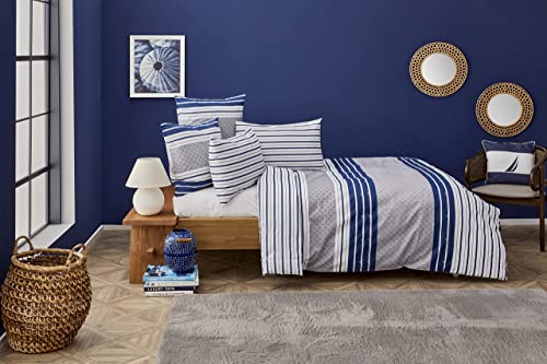 NAUTICA HOME BORNEA BETTWÄSCHE SET 100% BAUMWOLLE 135X200 + 80X80 von Nautica