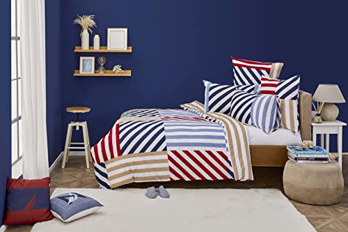 Nautica Home Kai BETTWÄSCHE Set 100% Baumwolle 155X220 + 80X80 von Nautica