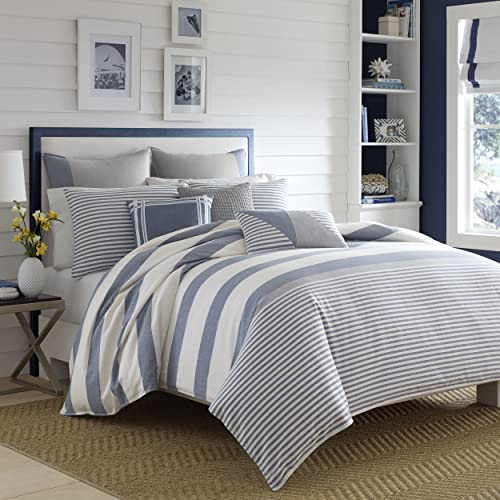 Nautica 220087 Fairwater Duvet Cover Set, Twin, Blue von Nautica