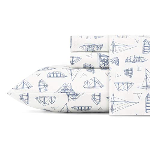 Nautica - Perkal-Kollektion – Bettwäsche-Set – 100% Baumwolle, knackig und kühl, leicht und feuchtigkeitsableitend Bettwäsche, Twin, Whitewood Segel Nautica - Perkal-Kollektion – Bettwäsche-Set – 100% Baumwolle, knackig und kühl, leicht und feuchtigkeitsableitend Bettwäsche, Twin, Whitewood Segel von Nautica