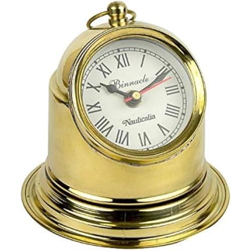 Nauticalia Binnacle Uhr, 13 cm, Messing, 14 cm von Nauticalia