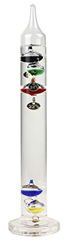 Nauticalia Galileo Thermometer, 5 Kugeln, 28 cm, Mehrfarbig von Nauticalia