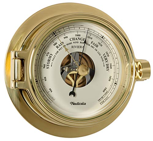 Nauticalia Riviera Barometer, Messing von Nauticalia