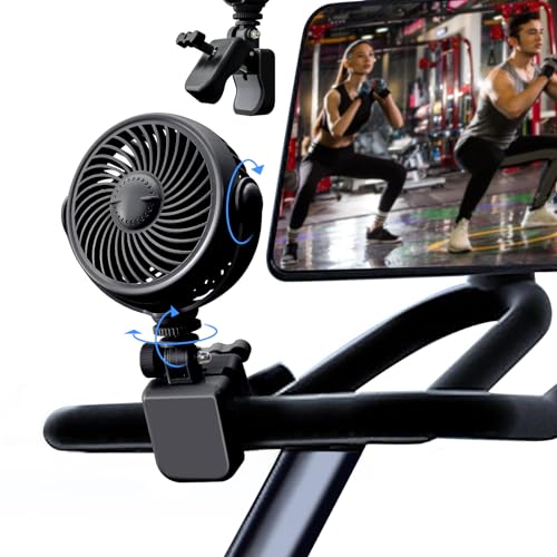 Nauttxon Wiederaufladbarer Peloton-Fahrradventilator mit Wattepads für Dufttropfen, Clip, tragbarer batteriebetriebener Ventilator für Laufband, stationäres Fahrrad, Heimtrainer, Kinderwagen, Zubehör Nauttxon Wiederaufladbarer Peloton-Fahrradventilator mit Wattepads für Dufttropfen, Clip, tragbarer batteriebetriebener Ventilator für Laufband, stationäres Fahrrad, Heimtrainer, Kinderwagen, Zubehör von Nauttxon