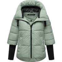 Navahoo Steppjacke "Lotusherz XIV" mitKapuze Warme gesteppte Winterjacke mit Rippstrickärmeln von Navahoo