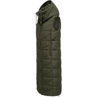Navahoo Steppweste "Brezelchen" Warme, lange Damen Outdoor-Weste mit Kapuze von Navahoo