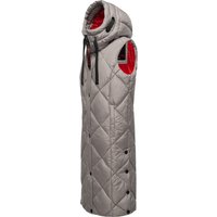 Navahoo Steppweste "Schnuckel", warme Damen Outdoor-Weste lang mit Kapuze von Navahoo