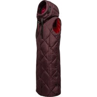 Navahoo Steppweste "Schnuckel", warme Damen Outdoor-Weste lang mit Kapuze von Navahoo