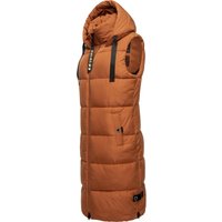 Navahoo Steppweste "Schnuffelchen" 1 Stk. tlg. warme Damen Outdoor-Weste lang mit Kapuze von Navahoo