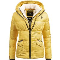 Navahoo Winterjacke "Megan", mit Kapuze, stylische Damen Steppjacke mit Teddyfutter von Navahoo
