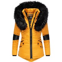 Navahoo Winterjacke "Nirvana", mit Kapuze, edle Steppjacke m. schwarzem Kunstpelzkragen von Navahoo