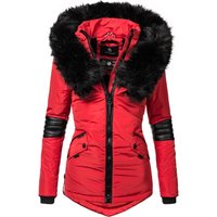 Navahoo Winterjacke "Nirvana", mit Kapuze, edle Steppjacke m. schwarzem Kunstpelzkragen von Navahoo