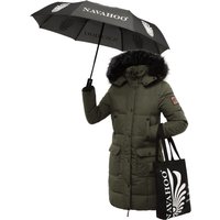 Navahoo Wintermantel "Cosimaa", Warmer Damen Parka inkl. Einkaufstasche und Regenschirm von Navahoo