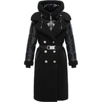 Navahoo Wintermantel "Kuscheltraum 14" Modischer Damen Plüschmantel aus angesagtem Materialmix von Navahoo