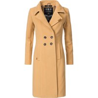 Navahoo Wintermantel "Wooly" edler Damen Trenchcoat in Wollmantel-Optik von Navahoo