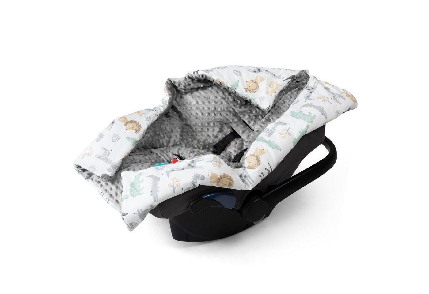 Einschlagdecke Decke für Babyschale - universal - Fußsack - Tierwelt Design, Navaris von Navaris