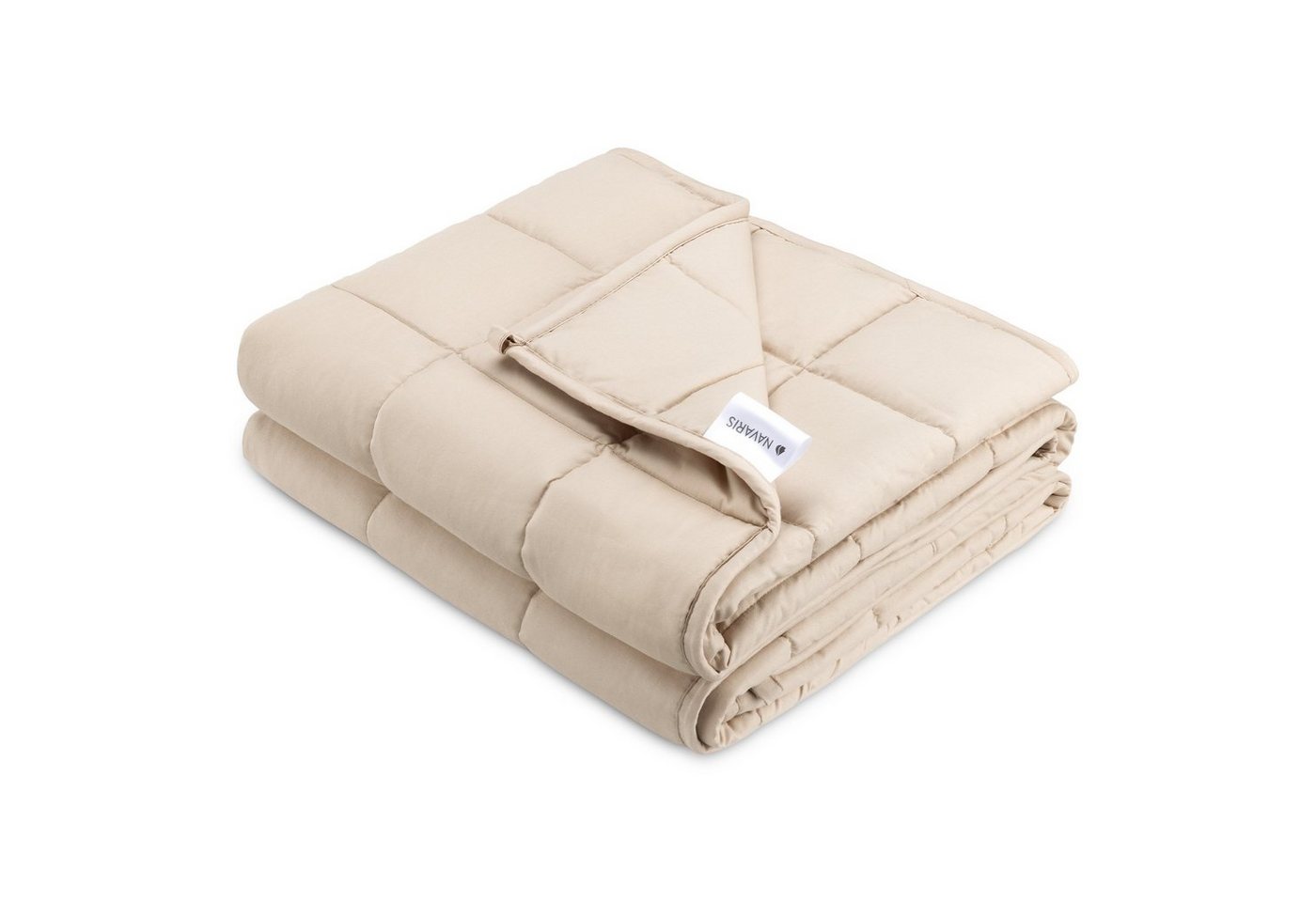 Gewichtsdecke, Beschwerte Bettdecke 135x200 cm 8,8 kg - Bezug aus Baumwolle, Navaris von Navaris