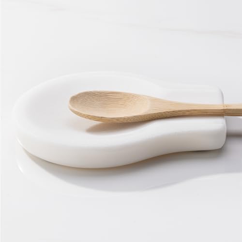 Marble Spoon Rest, 2pcs set, snow white von Navaris