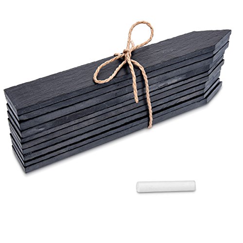Navaris 10x Schiefer Pflanzstecker M - Gartenstecker Stecketiketten beschreibbar 20 x 3cm für Kräutergarten Beet Blumenkästen Schilder mit Kreide Navaris 10x Schiefer Pflanzstecker M - Gartenstecker Stecketiketten beschreibbar 20 x 3cm für Kräutergarten Beet Blumenkästen Schilder mit Kreide von Navaris