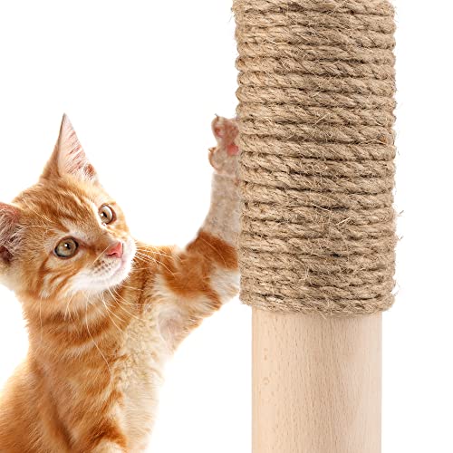 Navaris 2X 20m Kratzbaum Schnur aus 100% Jute - Sisalseil Katzenzubehör Schutz für Tischbeine 6mm dick - Kratzseil für Katzen DIY biologisch abbaubar von Navaris