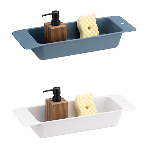 Navaris 2x Spülbeckensieb aus Kunststoff - Sieb Set Abtropfsieb Spüle Spülbecken - Siebkorb Küchensieb - Geschirr Ablage zum Abtropfen - grau blau Navaris 2x Spülbeckensieb aus Kunststoff - Sieb Set Abtropfsieb Spüle Spülbecken - Siebkorb Küchensieb - Geschirr Ablage zum Abtropfen - grau blau von Navaris