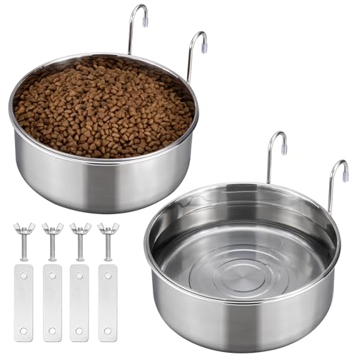 Navaris 2X hängender Hundenapf erhöht - Ø18cm Futternapf Set für Hund - 2er Set hängender erhöhter Hundenapf - 2er Pack Fress Napf zum Anhängen für Gitter und Käfig Navaris 2X hängender Hundenapf erhöht - Ø18cm Futternapf Set für Hund - 2er Set hängender erhöhter Hundenapf - 2er Pack Fress Napf zum Anhängen für Gitter und Käfig von Navaris
