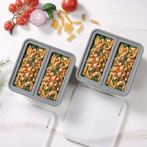 Navaris 2er Set XXL Eiswürfelform aus Silikon - 2x Riesen Suppenwürfel-Gefrierschale mit Deckel - Große Suppen Freezer Eiswürfelbecher - Eiswürfelform Becher groß - Grau Navaris 2er Set XXL Eiswürfelform aus Silikon - 2x Riesen Suppenwürfel-Gefrierschale mit Deckel - Große Suppen Freezer Eiswürfelbecher - Eiswürfelform Becher groß - Grau von Navaris