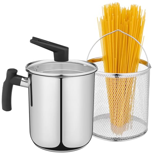 Navaris 3,4L Pasta Multi-Kochtopf - Integriertes Abtropfsieb & Frittierkorb - Für Induktions-, Keramik- und Gaskochfelder - Kochtopf, Friteuse, Milchtopf in einem Navaris 3,4L Pasta Multi-Kochtopf - Integriertes Abtropfsieb & Frittierkorb - Für Induktions-, Keramik- und Gaskochfelder - Kochtopf, Friteuse, Milchtopf in einem von Navaris