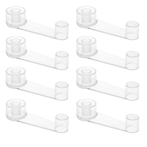 Navaris 8X Türstopper Boden Kleben - Türschutz Stopper für den Boden -Türstopper zum Kleben - Türpuffer selbstklebend - Für 50mm Türen - Transparent von Navaris