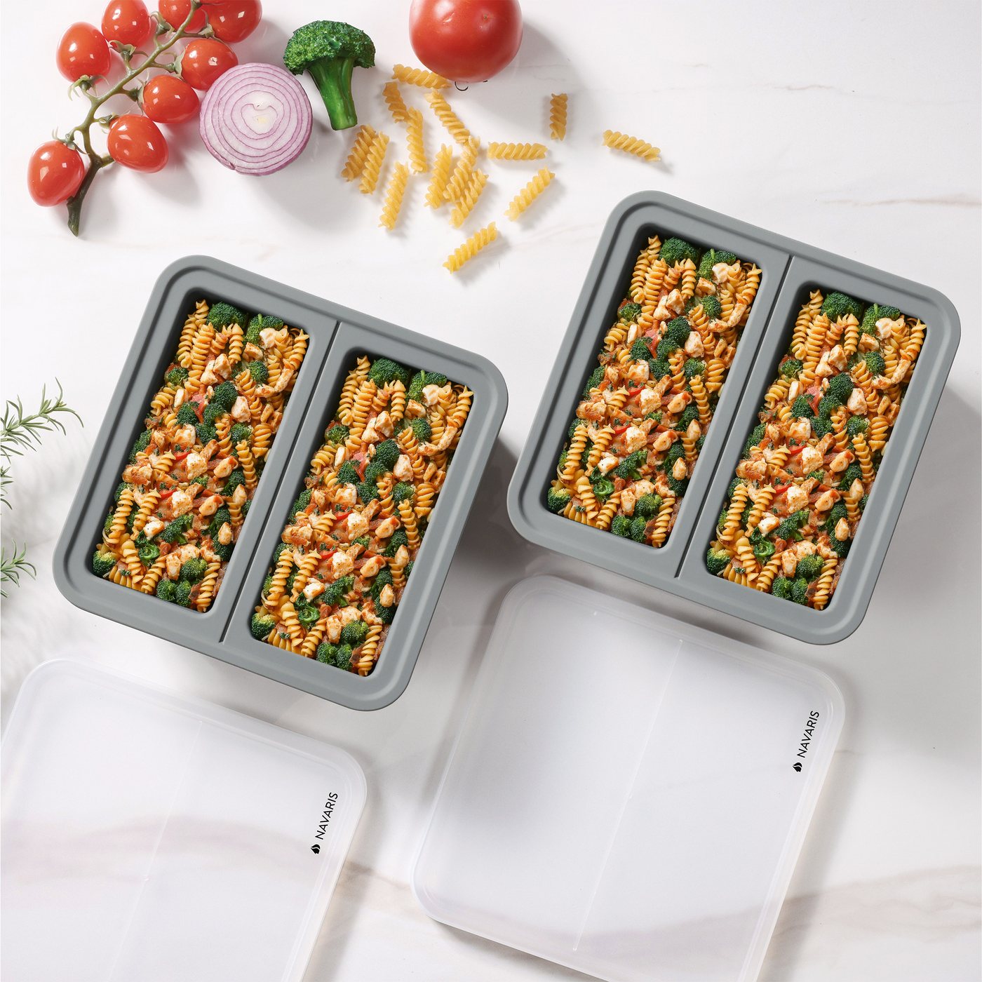 Navaris Aufbewahrungsbox 2x XXL Eiswürfelform aus Silikon Suppenwürfel Gefrierschale mit Deckel (1 St), Große Suppen Freezer Eiswürfelbecher Eiswürfelform Becher groß Navaris Aufbewahrungsbox 2x XXL Eiswürfelform aus Silikon Suppenwürfel Gefrierschale mit Deckel (1 St), Große Suppen Freezer Eiswürfelbecher Eiswürfelform Becher groß von Navaris