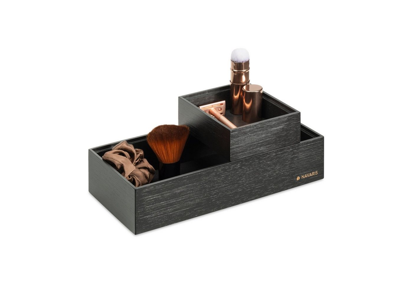 Navaris Aufbewahrungsbox Aufbewahrungsbox aus Bambus 2er Set - 2x Ordnungsbox Holz Box Kiste (1 St) Navaris Aufbewahrungsbox Aufbewahrungsbox aus Bambus 2er Set - 2x Ordnungsbox Holz Box Kiste (1 St) von Navaris