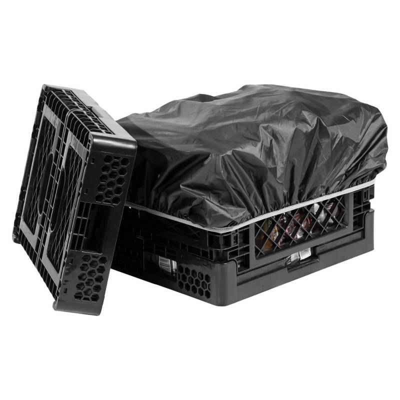 Navaris Aufbewahrungsbox Klappbare Transportkiste mit Regenschutz - Kiste Box Transportbox (1 St) von Navaris