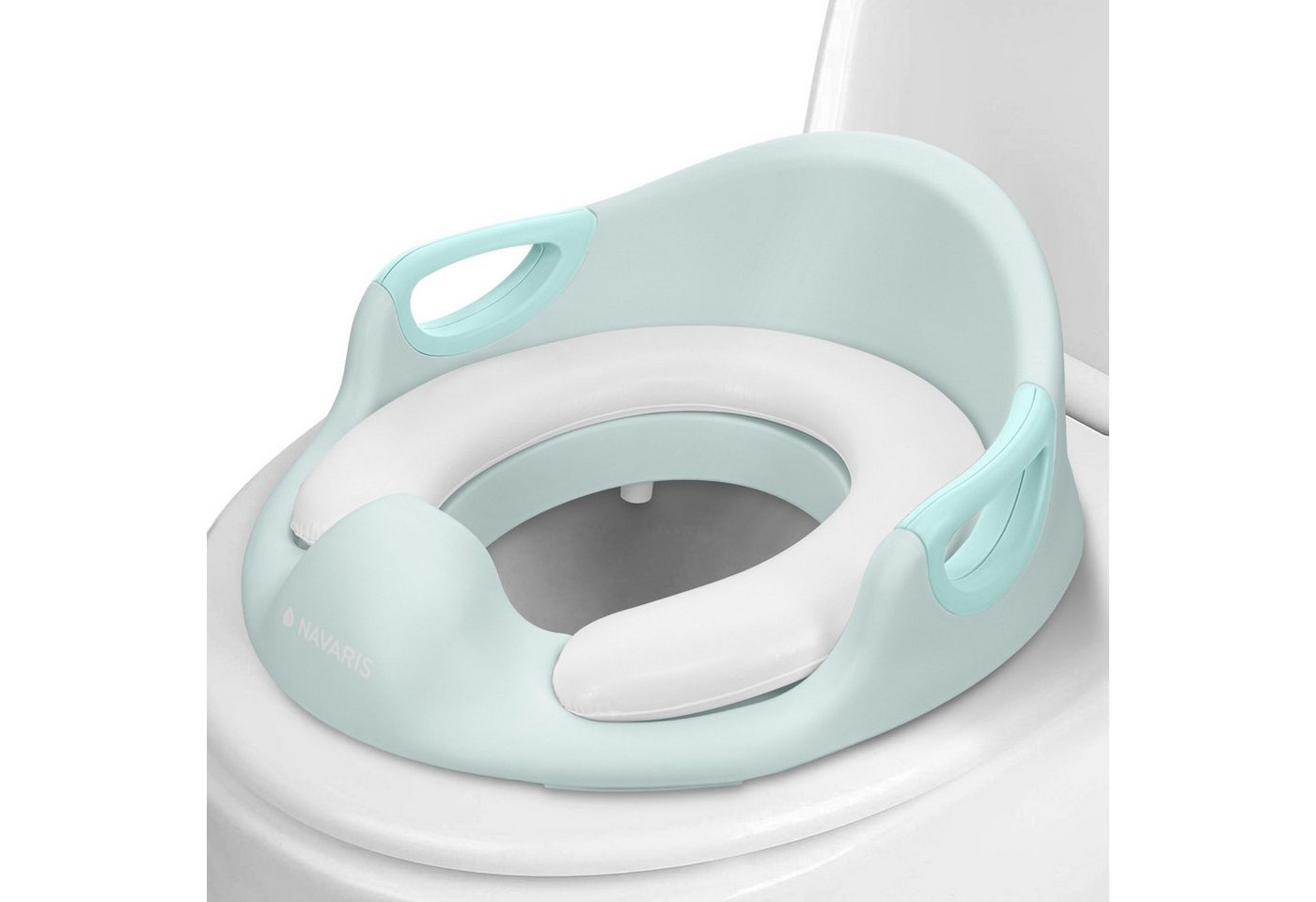 Navaris Baby-Toilettensitz Kinder Toilettensitz WC Aufsatz - 12 Monate bis 7 Jahre - Mintgrün, 18,00 cm von Navaris