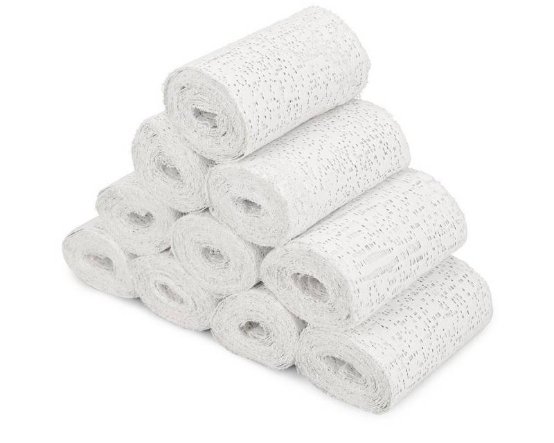 Navaris Bastelnaturmaterial Gipsabdruck Set - Abdruck Binden 10 x 300 cm, (10-tlg), Gipsbinden 10er Set Gipsabdruck Babybauch - Gips Abdruck Babybauch von Navaris