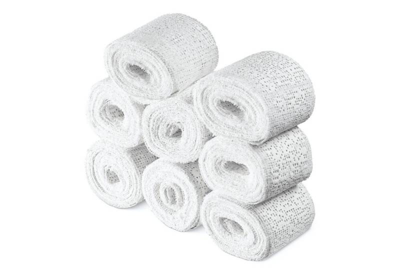 Navaris Bastelnaturmaterial Navaris Gipsbinden 8er Set zum Babybauch bemalen - 8x Gips Abdruck, (8-tlg) von Navaris