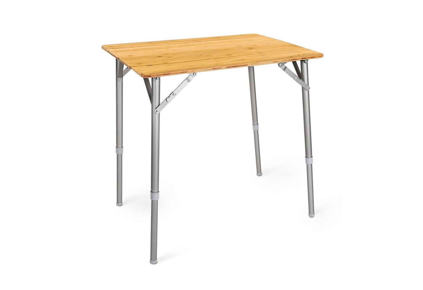 Navaris Campingtisch Campingtisch Bambus faltbar - bis 30kg - höhenverstellbar (1-St) von Navaris