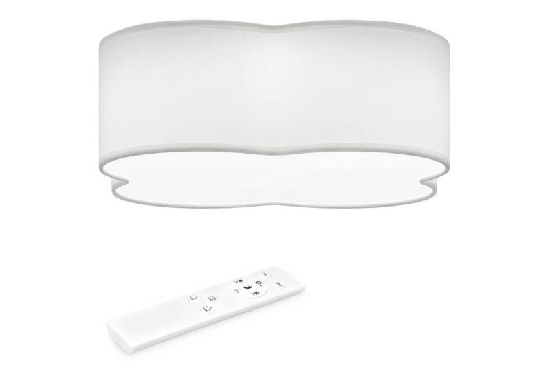 Navaris Deckenleuchten LED Deckenleuchte Blumenform 4 Blätter - dimmbar mit Fernbedienung von Navaris