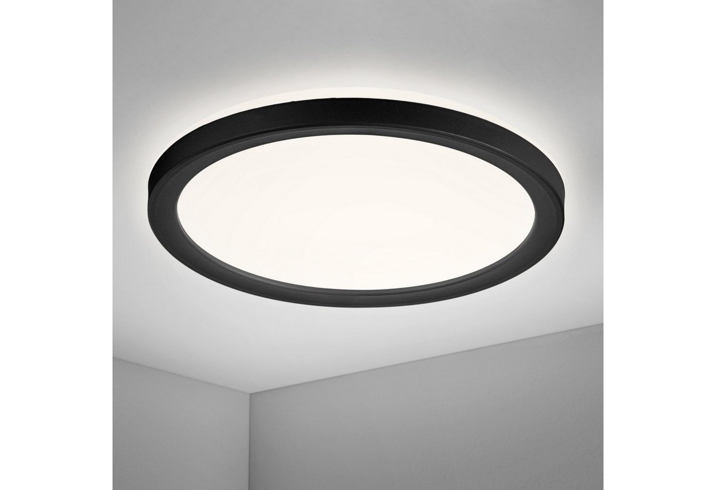 Navaris Deckenleuchten LED Deckenleuchte mit zusätzlicher Hintergrundbeleuchtung - 12 Watt Navaris Deckenleuchten LED Deckenleuchte mit zusätzlicher Hintergrundbeleuchtung - 12 Watt von Navaris