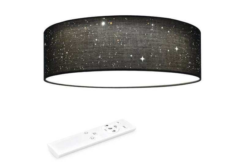 Navaris Deckenleuchten LED Deckenleuchte rund mit Sterneneffekt - dimmbar mit Fernbedienung von Navaris