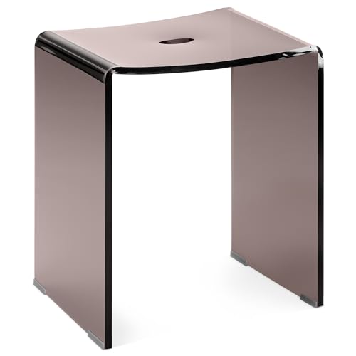 Navaris Duschhocker aus Acryl 43,5x37x28cm - Badhocker Badezimmer Stuhl - Sitzbank für Dusche und Badewanne - Hocker rutschfest modern grau Navaris Duschhocker aus Acryl 43,5x37x28cm - Badhocker Badezimmer Stuhl - Sitzbank für Dusche und Badewanne - Hocker rutschfest modern grau von Navaris