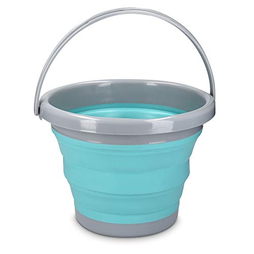 Navaris Falteimer Silikon Eimer faltbar - 5l Putzeimer Silikoneimer für Reinigung Camping Angeln Küche - 5 Liter Haushaltseimer in Petrol Grau Navaris Falteimer Silikon Eimer faltbar - 5l Putzeimer Silikoneimer für Reinigung Camping Angeln Küche - 5 Liter Haushaltseimer in Petrol Grau von Navaris