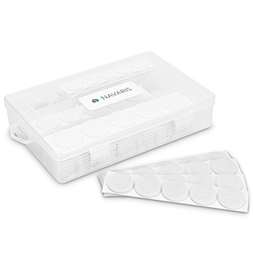Navaris Filzgleiter selbstklebend für Möbel - Filz Gleiter Set 215-teilig - Bodenschutz Pads für Stuhl Fliesen Parkett - Stuhlgleiter Weiß Navaris Filzgleiter selbstklebend für Möbel - Filz Gleiter Set 215-teilig - Bodenschutz Pads für Stuhl Fliesen Parkett - Stuhlgleiter Weiß von Navaris