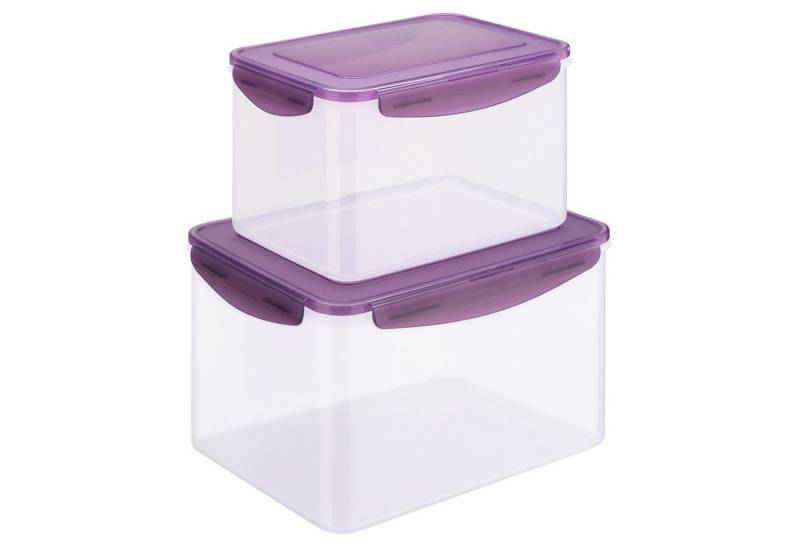 Navaris Aufbewahrungsbox Set: 9l & 4,8l Vorratsdose mit Deckel - Frischhaltebox aus Kunststoff (2 St) von Navaris